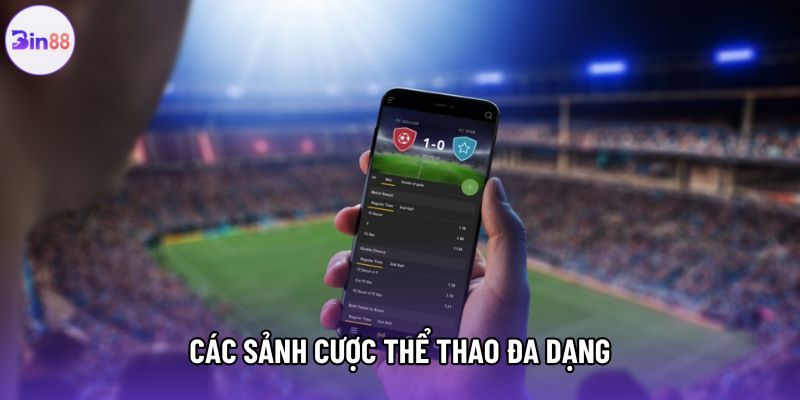 Các sảnh cược thể thao đa dạng