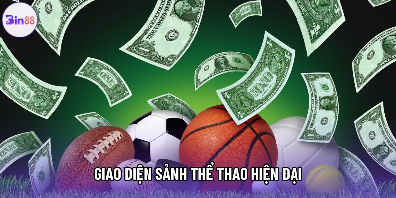 Giao diện sảnh thể thao hiện đại